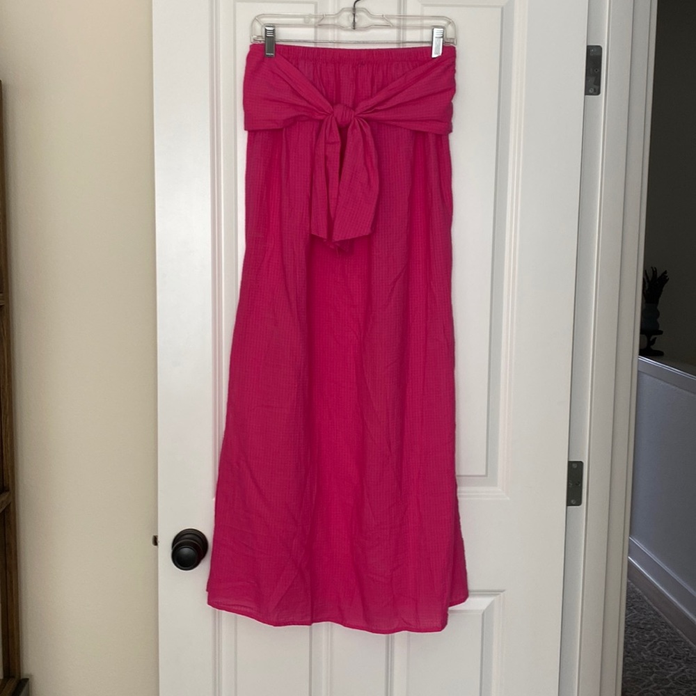 J Crew strapless swim cover up